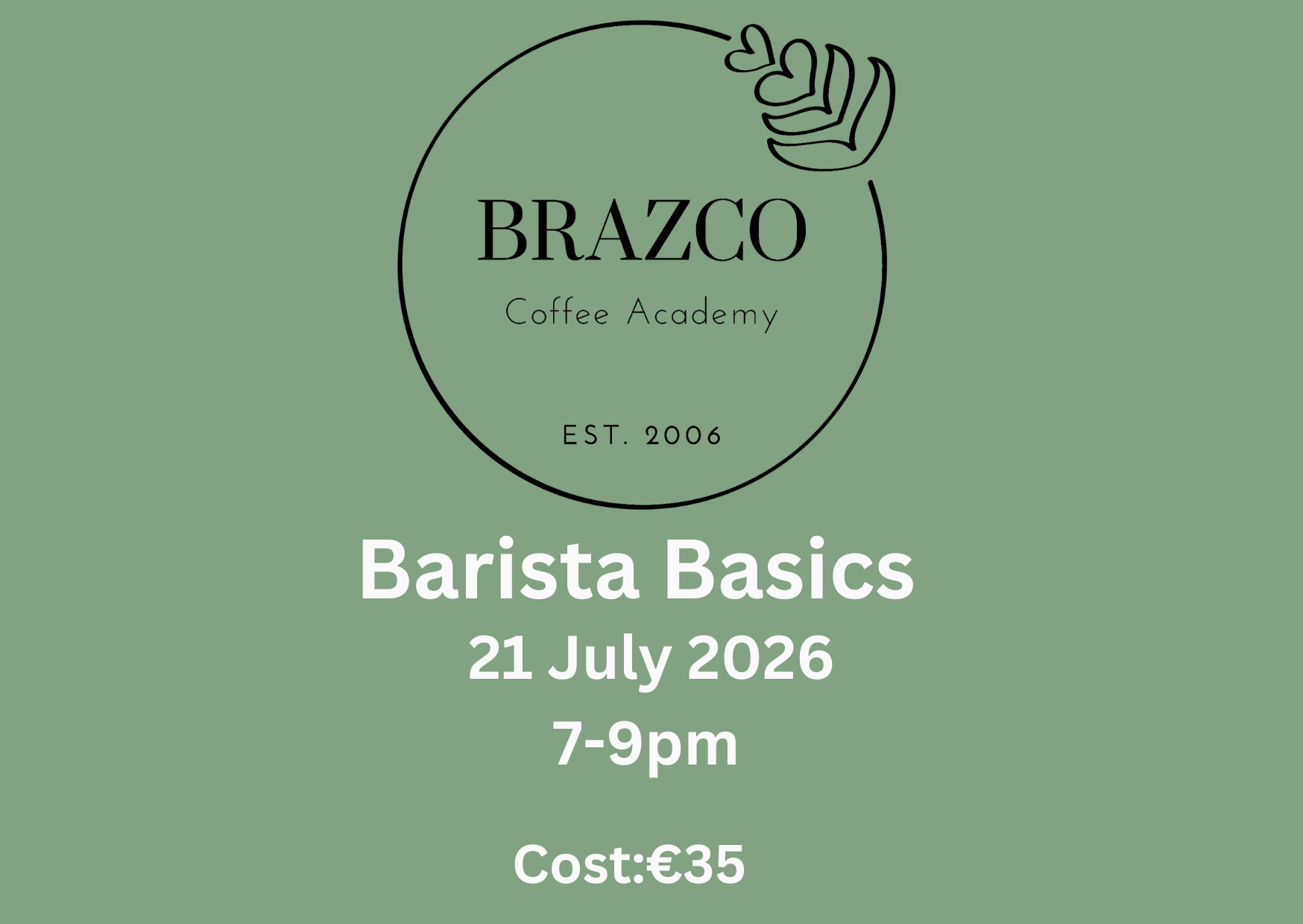 21/07/2026 Barista Basics